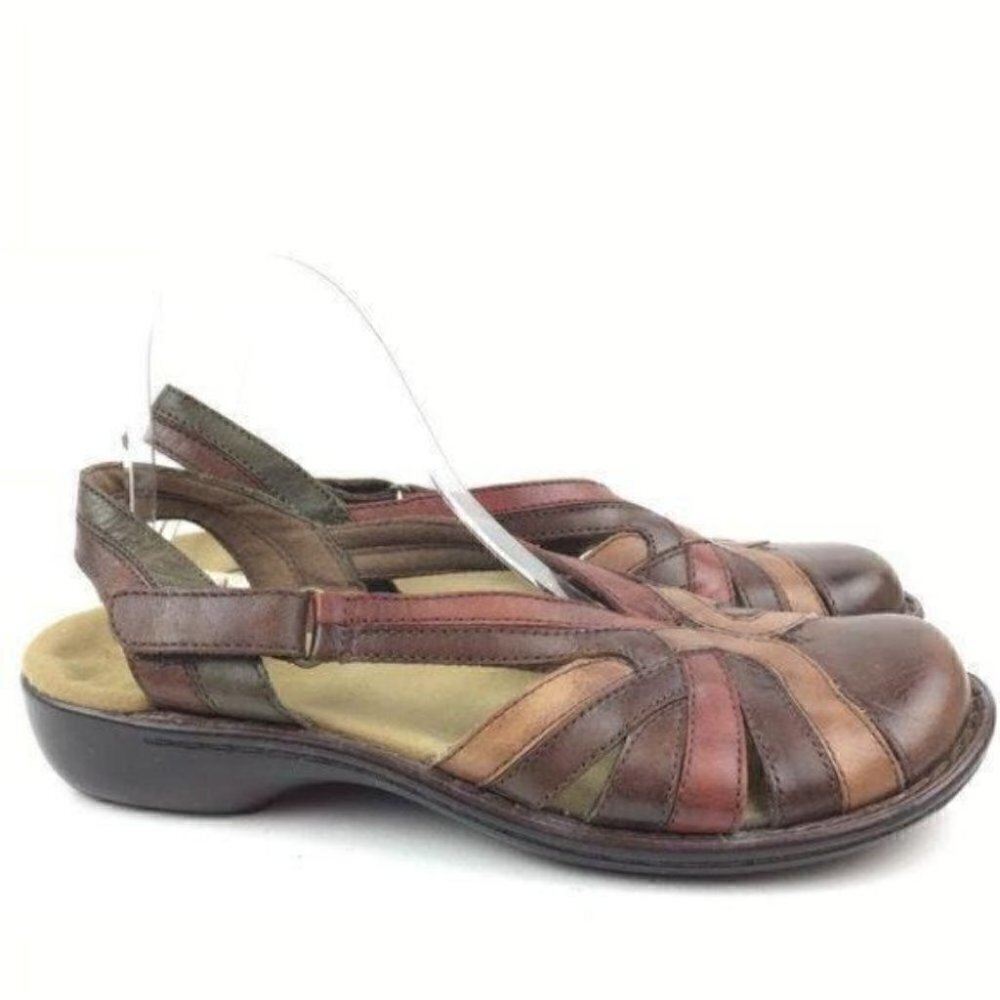 Clarks Bendables Sandals 10 Multicolored Leather